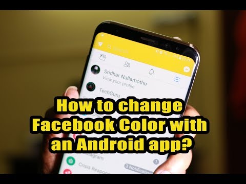 How to change Facebook Color with an Android app? How to change Facebook Color with an Android app?