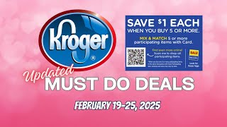 *2 FREEBIES* Kroger UPDATED Must Do Deals for 2/19-2/25 | MEGA SALE, Weekly Digitals, \u0026 MORE