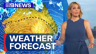 Australia Weather Update: Rain and storms set for large parts of the country | 9 News Australia