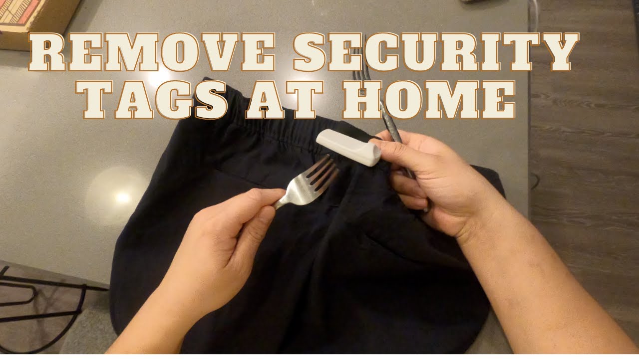 HOW TO REMOVE SECURITY TAGS AT HOME - YouTube