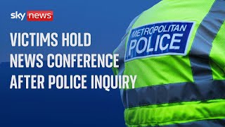 Victims hold news conference after undercover policing inquiry