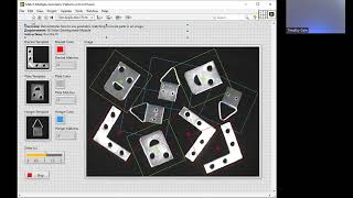 Machine vision in LabVIEW using geometric matching with multiple patterns
