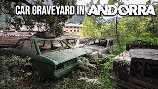 We explored an abandoned car graveyard in the mountains of Andorra