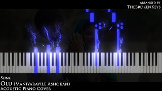 Olu Song | Piano | Cover | Tutorial | Instrumental | Maniyarayile Ashokan | Sid Sriram
