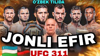 🛑JONLI EFIR UFC311: BOGDAN,ISLAM,UMAR #jonliefir #daxshatmma #bugunsport #olamsport #top  #mma #ufc