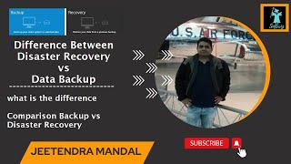 Disaster Recovery vs Data Backup what is the difference | Comparison Backup vs Disaster Recovery