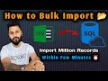 How to bulk insert CSV data into SQL Server database table using query