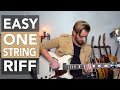 'Running Down A Dream' - Easy 1 String 1 Finger Guitar Riff for Beginners