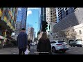 strolling in melbourne city australia 4k video