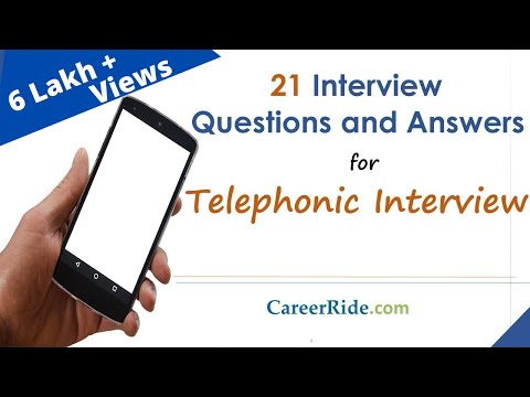 Questions & Answers to crack a Telephonic Interview Questions & Answers to crack a Telephonic Interview
