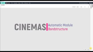 CINEMAS automatic band-structure module: Example of Si using primitive cell