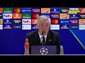 la reacción de ancelotti tras golear el real madrid al manchester city champions league