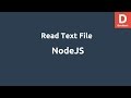 NodeJS Read Text File
