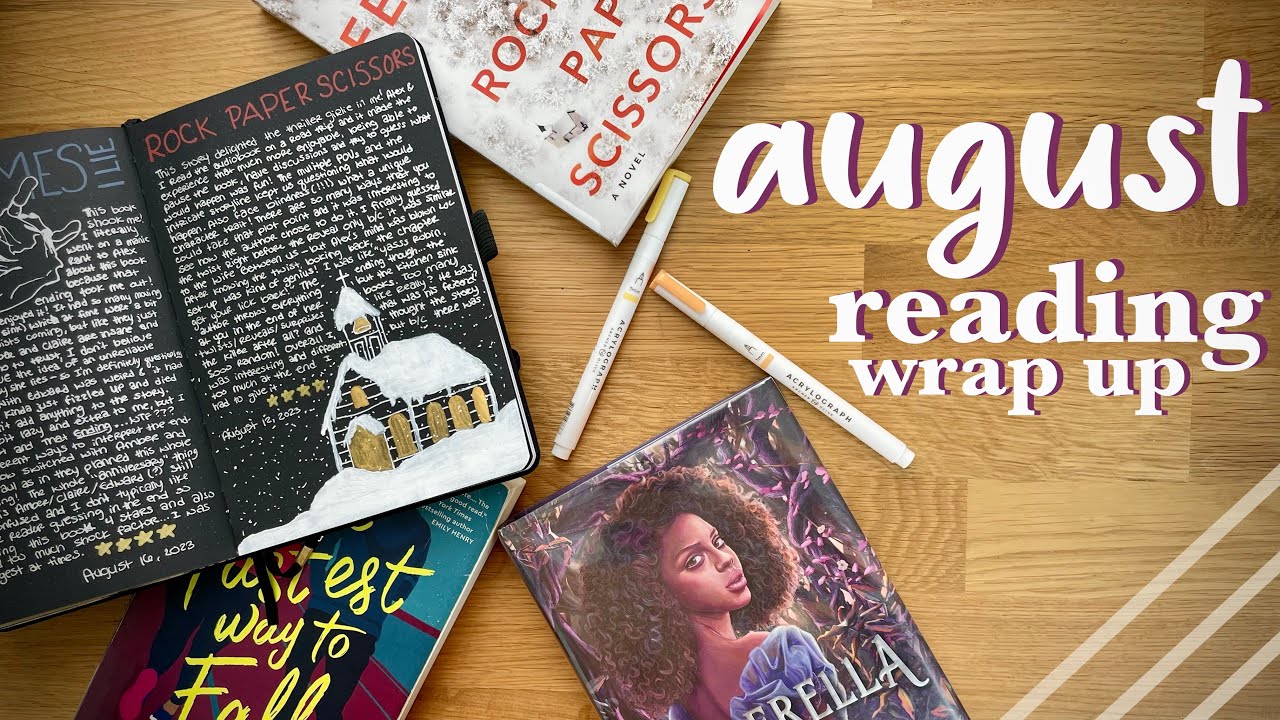 August Wrap Up Reading Journal Spreads Youtube