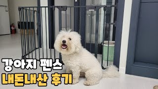 [강아지 입양Vlog] 강아지 펜스 만들기, 설치 해보니 완전 대만족!!