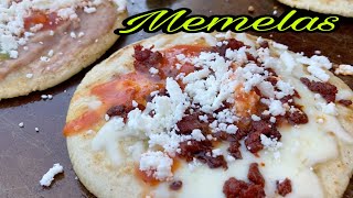 COMIDA ECOMICA, RENDIDORA Y DELICIOSA. MEMELAS DELICIOSO ANTOJITO MEXICANO.