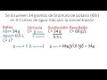 💥calcular concentración g l de una disolución⚗️ fácil y rápido quÍmica