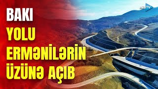 Xankəndiyə gedən yoldan eksklüziv görüntülər: təxibata əngəl olan marşrut