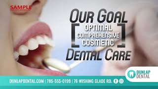 Dentist Optimal Care Digital Signage Biz Card