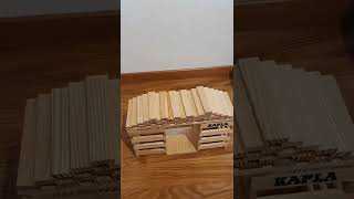 how  to build  house with  kapla  blocks  #shorts