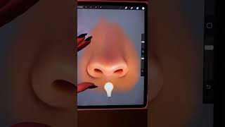 Drawing nose in Procreate by ylanast| iPad Art Drawing Inspiration #shorts