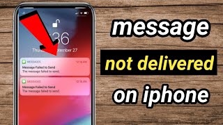 How to fix message not delivered on iphone ios 16 / message failed to send on iphone