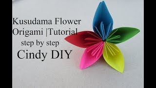 Easy Kusudama Flower Origami Instruction : How to & Cindy DIY