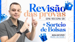 Questões de Prova CPA-10 e CPA-20 + SORTEIO DE BOLSAS l AULA #127