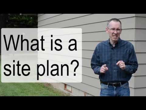 What is included in a site plan?