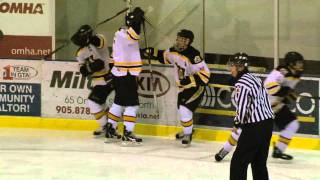 OMHA 2011 Minor Midget Championships: Gold Medal Game: Welland Tigers Vs Barrie Cols - 2nd goal