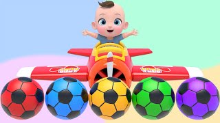 Baby 5 Color Balls Song! | Finger Family Nursery Rhymes | Baby & Kids Songs