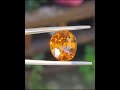 RARE COLOUR FOR ORANGE SAFIR FROM SRILANKA 12.6 KARAT DM IG KAFEEL GEMS FOR INFO