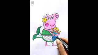How to draw PEPPA PIG /step by step /cartoon /kids