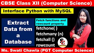 Display Data by using fetchone(), fetchall(), fetchmany() and rowcount| Interface Python with MYSQL