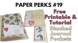 Paper Perks #19 - Stacked Journal Pockets