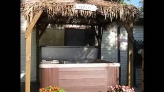 OUR TIKI PALAPA-CABANA IN SUMMER