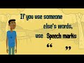 Using Speech Marks  Punctuating Direct Speech  EasyTeaching