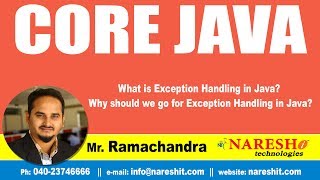 What is Exception Handling in Java? Why should we go for Exception Handling in Java? | Core Java