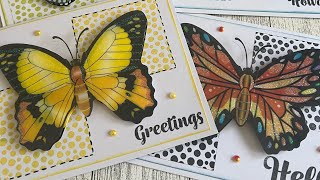 🔴LIVE REPLAY Dollar Tree Butterfly Cards 10/15/2024