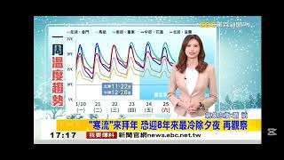 2025 0120 【1700東森晚間新聞】【氣象時間】