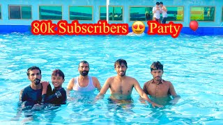 80k Family Complete 🎈First Time Swimming pool Gaye Meri video main 😍 Zohaib Pendu | Suhaib Sabir