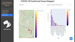 Introduction to Plotly Dash using TigerGraph COVID-19 Starter Kit