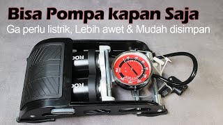 Review Pompa Injak Rockbros Double Silinder