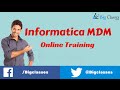 Informatica MDM Training Tutorial for Beginners - Bigclasses