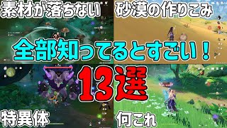 【原神】知ってるべき？豆知識13選！スメール編！【攻略解説】3.0スメール,激化,開花,探索,ショートカット,アランナラ,森林書,小ネタ,裏設定