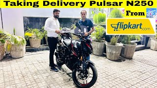 Taking Delivery of Pulsar N250 from Flipkart in Navratri Festival 🔥✅