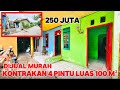 DIJUAL KONTRAKAN 4 PINTU 100 M² || STRATEGIS MASUK MOBIL || HARGA MURAH 250 JUTA || SURAT SHM