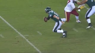Carson Wentz Escapes The Sack and Scrambles For a First Down! | Redskins vs. Eag