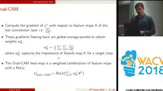 WACV18: Grad-CAM++: Generalized Gradient-based Visual Explanations for Deep Convolutional Networks