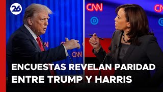 ELECCIONES EN EEUU | Nuevas encuestas revelan paridad entre Donald Trump y Kamala Harris